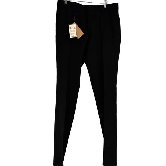 Burberry London Men's Black Wool Dress Pants NWT Size 42 - Picture 1 of 12